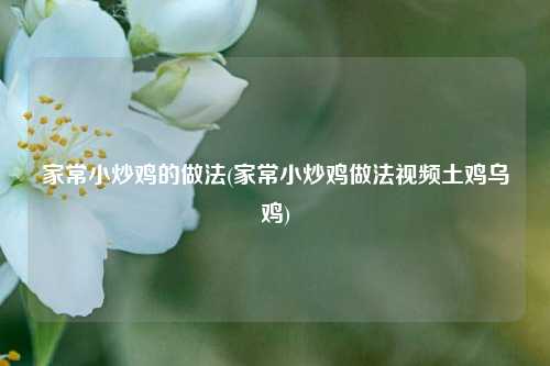家常小炒鸡的做法(家常小炒鸡做法视频土鸡乌鸡)