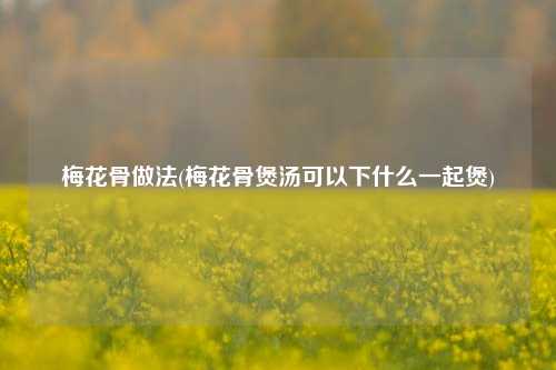 梅花骨做法(梅花骨煲汤可以下什么一起煲)