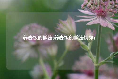 荞麦饭的做法(荞麦饭的做法视频)